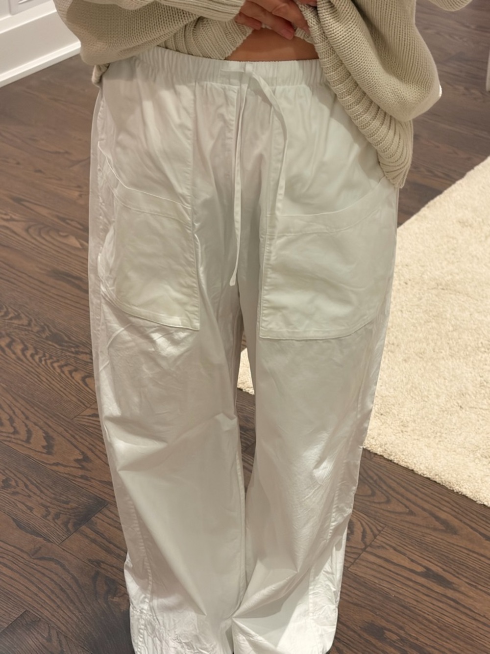 Babaton white poplin pants - Picture 4 of 6